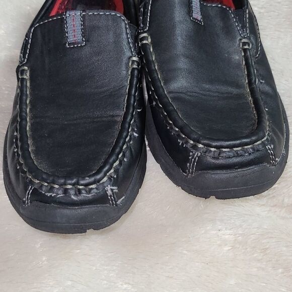 Freeman Boys Martin Black Slip On Loafers 3M Shoes - Picture 3 of 6